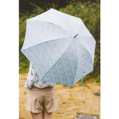 日本日单wpc原单晴雨伞精致小清新碎花长柄防晒伞 （7天内发货）