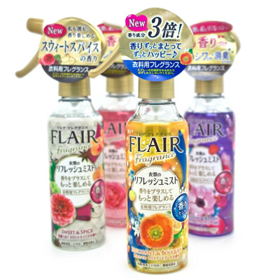 日本 花王/FLAIR 衣物柔顺香氛喷雾 200ml 抗菌除臭/抗皱防静电！