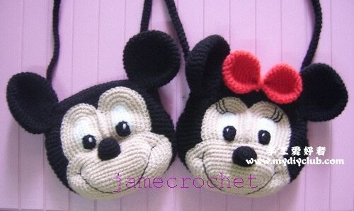 Mickey-and-minnie-bag-head-thai-手工爱好者