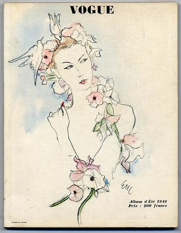 Vogue Paris 1946 Summer cover by Eric (Carl Erickson)