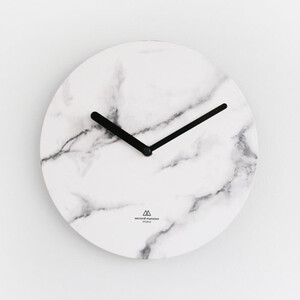 Plan d（18500）简约时尚电子钟表 OBJECT CLOCK_WHITE MARBLE