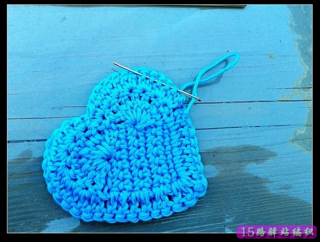 美丽的钩心钩心形教程钩针花样图解15路驿站