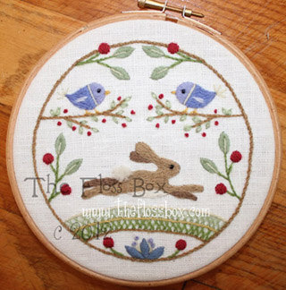 The Hare Crewel Embroidery Pattern and Kit