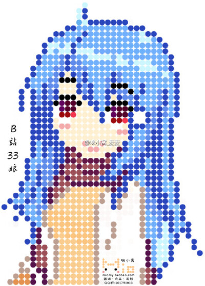 手工 perlerbeads pixelart 拼拼豆豆 3322