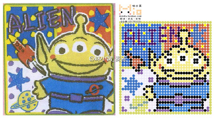 手工 perlerbeads pixelart 拼拼豆豆