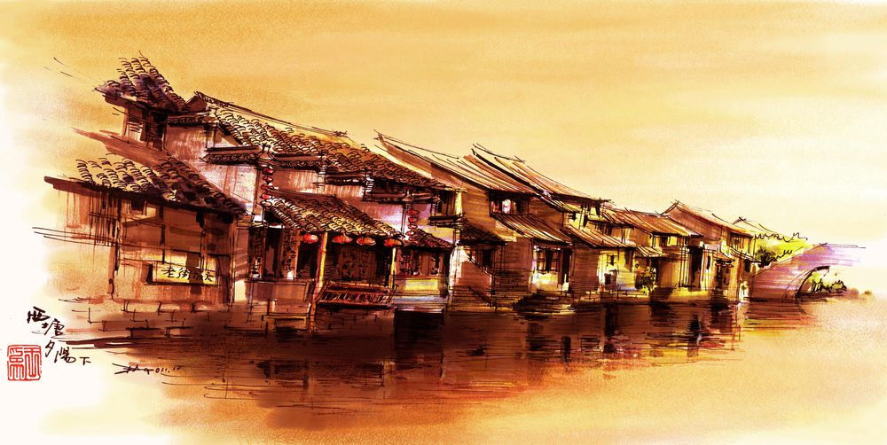 《西塘》 西塘是极典型的江南古镇，为中国六大古镇之一。自从汤姆布鲁斯出演的《碟中谍3》在这里取景拍摄后，知名度就更高了。 西塘古镇位于江浙沪三省交界处的浙江省嘉善县，所以去西塘还是很方便的。 这里小桥、流水、白墙、黑瓦、烟柳、长廊、古宅、深弄、酒旗、扁舟应有尽有。 清晨薄雾笼罩，碧水微澜，晨曦轻洒，伴着早点的香气，宁静又生动。 傍晚站在桥头看落日晚霞，水面荡漾红色涟漪，袅袅炊烟随风散入白墙乌瓦间，远方青山许许，宛若一幅画卷。 夜晚的西塘又是另一番景象，红彤彤的灯笼蜿蜒而去，映亮了整个古镇。悠然散步在烟雨长廊，看着各种许愿灯随波飘远，心情也 飘荡起来了。 西塘的塘东街是酒吧一条街。各具特色的装修