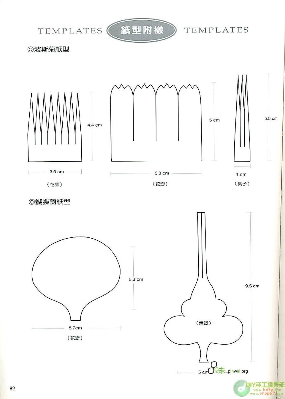 花纸型模板