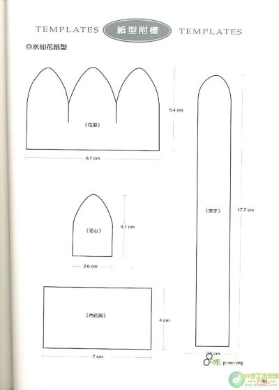 花纸型模板
