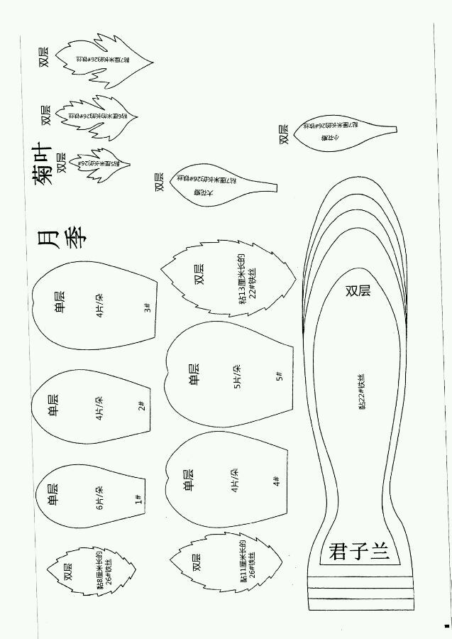 花模板