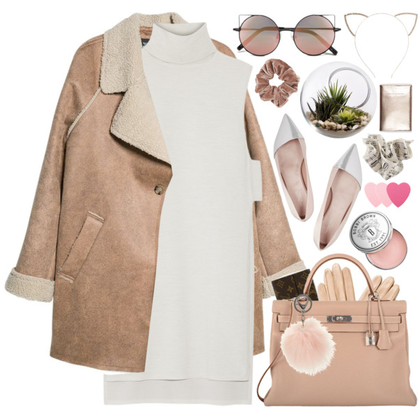 #personalstyle #beoriginal #beige #turtleneck #dress #hermes #coat #citychic #mango I wish you an amazing weekend and enjoy your time with your loved ones. ♥ @polyvore @polyvore-editorial