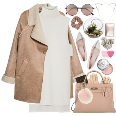 #personalstyle #beoriginal #beige #turtleneck #dress #hermes #coat #citychic #mango I wish you an amazing weekend and enjoy your time with your loved ones. ♥ @polyvore @polyvore-editorial