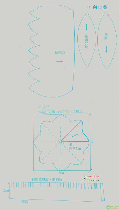 花模板