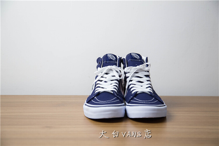 VANS SK8-HI 秋冬新款藏蓝色深蓝色经典高帮板鞋男鞋女鞋情侣鞋