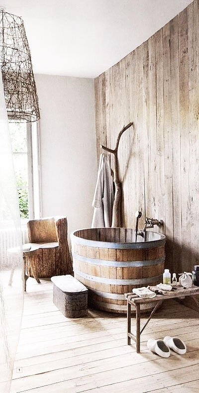 ❤原味❤ 木质简约乡村风格浴室装修设计