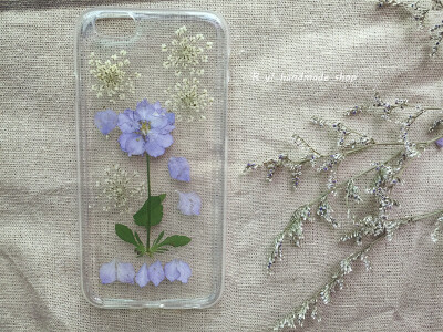 押花永生花手机壳iphone