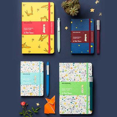 MOLESKINE原装小王子电影纪念版日本限量版亚麻布横间笔记本现货