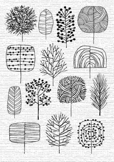 Eloise Renouf Tree Print- Idea for wood burning cutting board.: