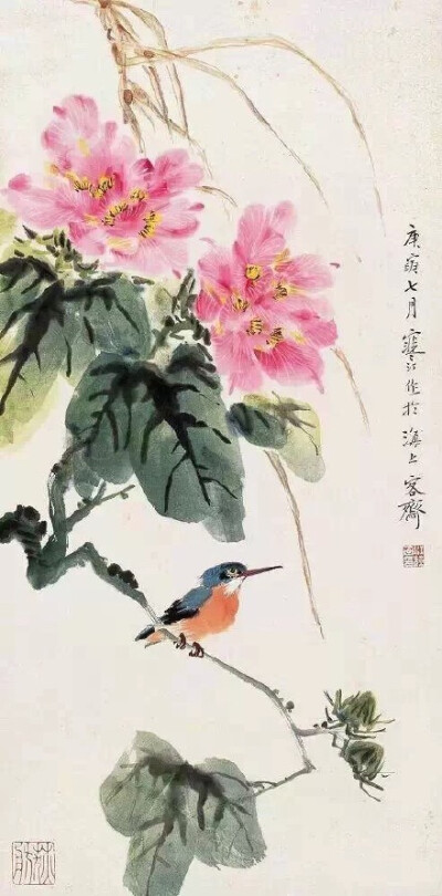 海派画家“四大名旦”的花鸟，美醉了！江寒汀是当代海派花鸟画第一人，为近现代海派小写意花鸟最重要代表画家，名列“海上花鸟四大名旦”之首。#书画界#