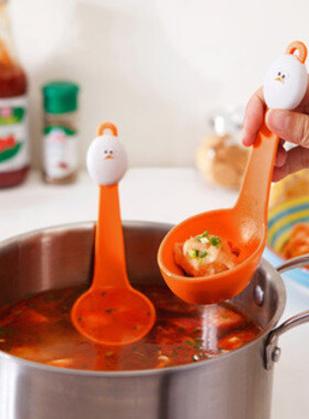 创意厨房 卡通厨房过滤汤勺 蛋清蛋黄分离器 多用型