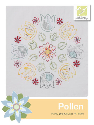 Pollen hand embroidery pattern