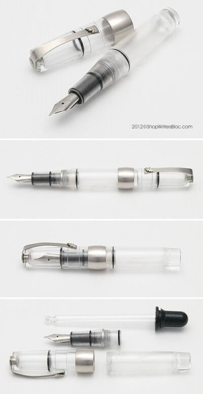 Stipula Bon Voyage Fountain Pen - Crystal: