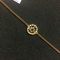 【中古首饰】Dior Vintage 变形logo小钻手链秒杀