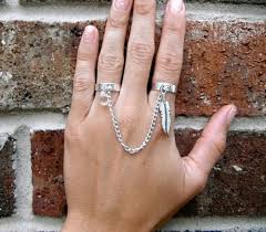 double chain ring jewelry