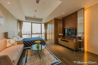 去呼呼，找有意思的房间-青岛羽家精品公寓（中联自由港湾店）精装海景大床房-玲珑剔透的住宿