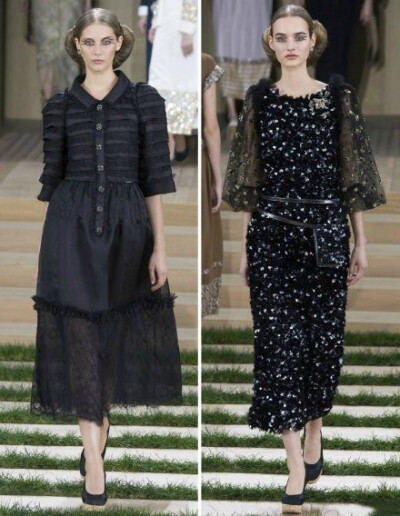 Chanel Spring 2016 Couture｜这一季的Chanel竟然变得有点好看了，腰部的小手袋更是给人一种温柔华丽之外的休闲感……