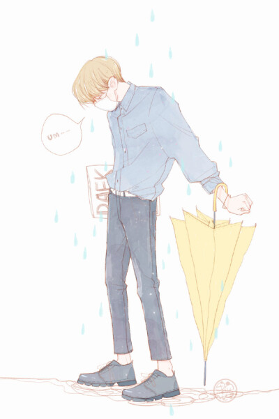 EXO伯贤fanart手绘插画by.breakbaek