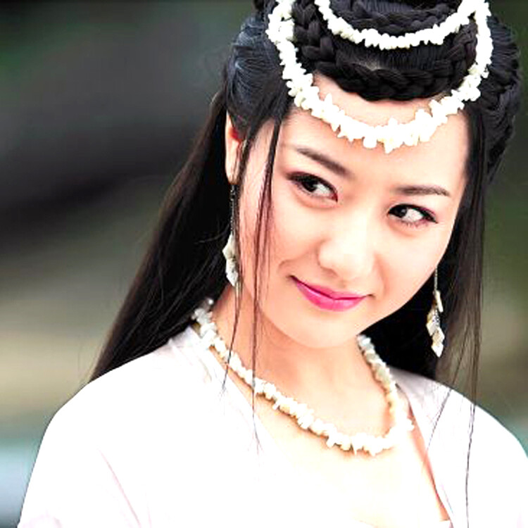 定制 画皮之真爱无悔靖公主颖儿同款耳坠影视剧贝壳水滴花耳环耳夹耳饰