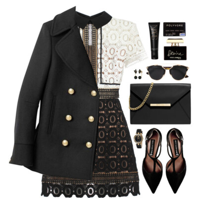 A fashion look from February 2016 featuring short dresses, pea coat and steve-madden shoes. Browse and shop related looks.