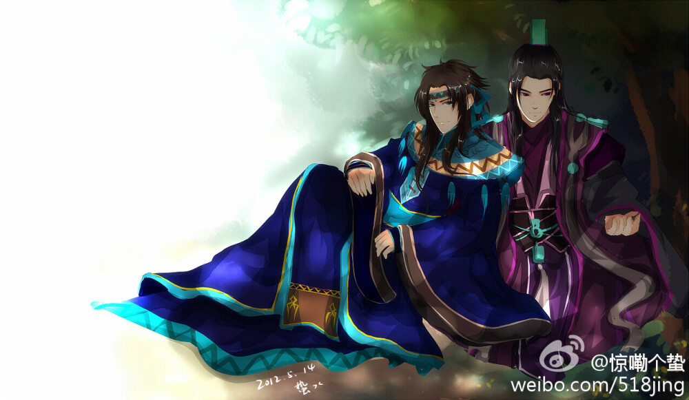 古剑奇谭一陵越百里屠苏绘师惊嘞个蛰