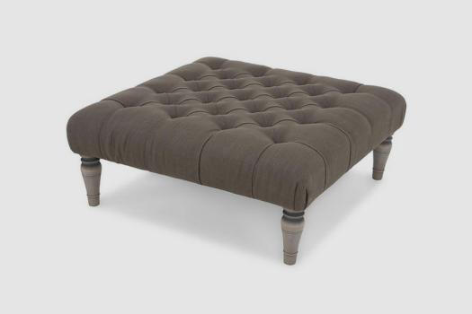 Poyany 深拉扣棉麻布艺沙发脚凳——里外网家具网上商城 #生活# #客厅# #沙发# #春节# #家#