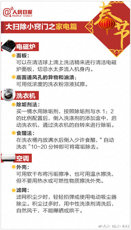 大扫除的最佳顺序，厨房、客厅和卫生间的独特清洁方法，扫除必备5样秘密神器~~看看吧，事半功倍哦！ 丨 人 民 日 报