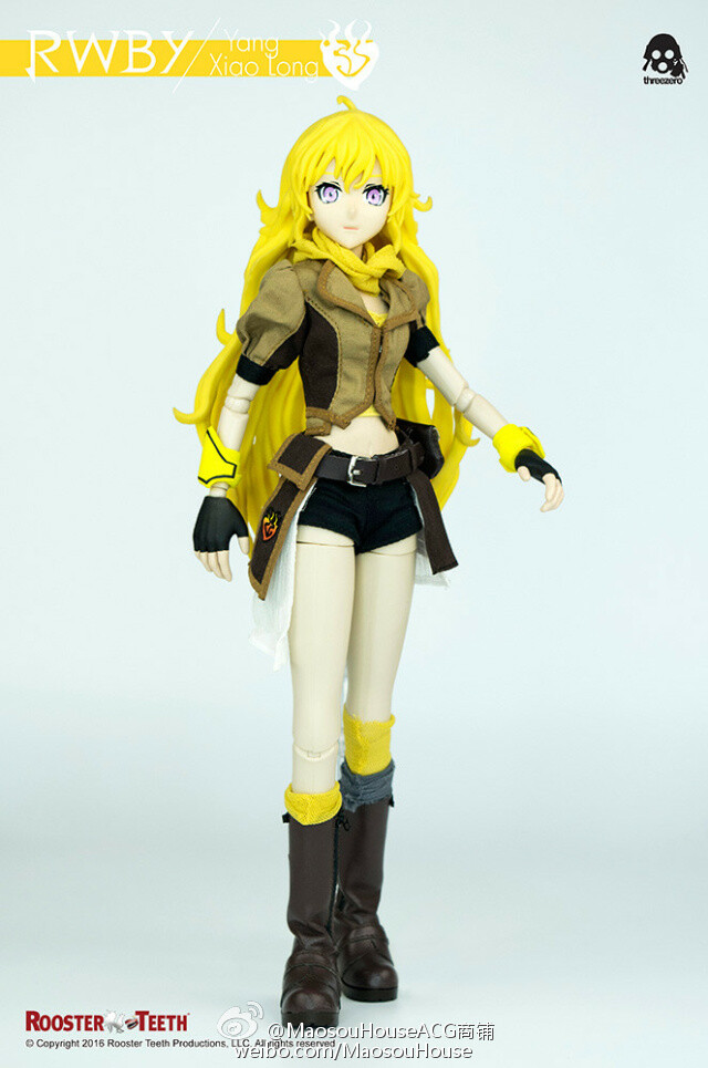 threezero RWBY Yang Xiao Long 售价为19500円+税，预计2016年9月出荷。