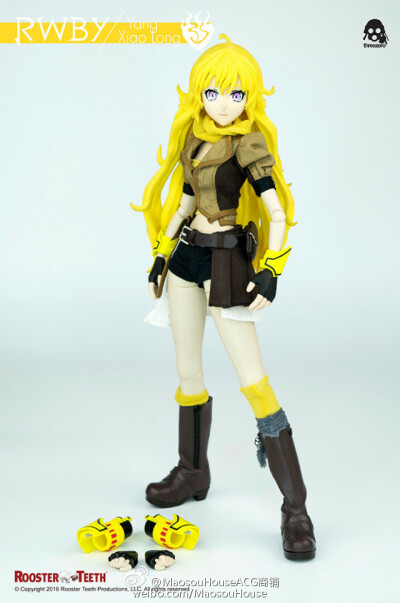 threezero RWBY Yang Xiao Long 售价为19500円+税，预计2016年9月出荷。