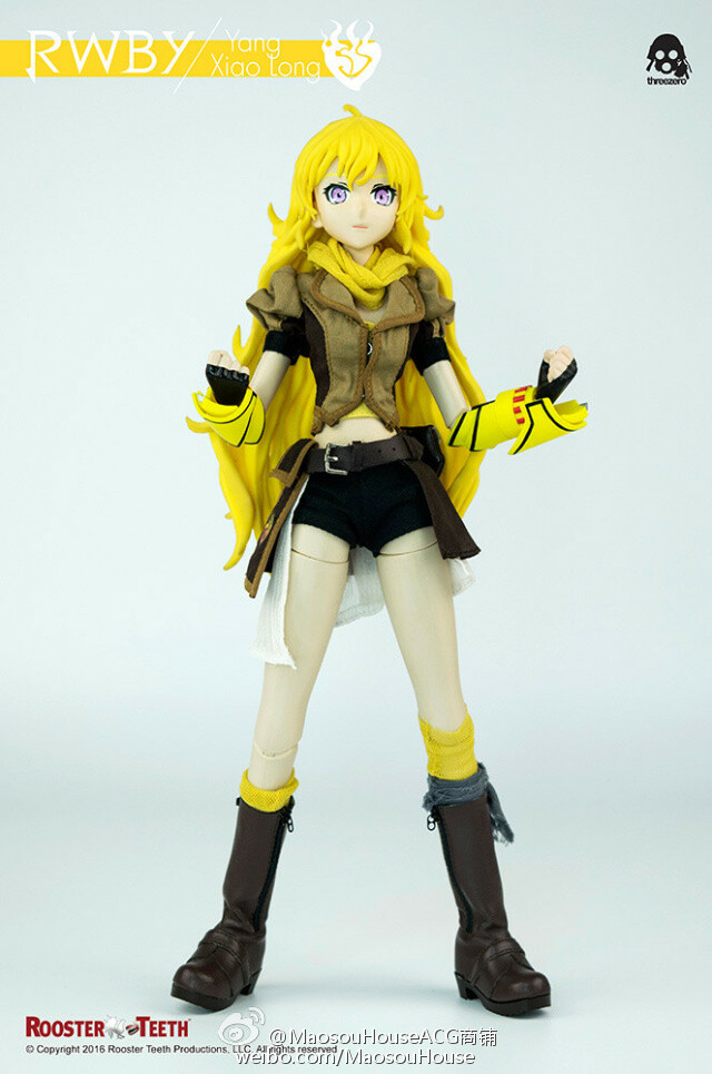 threezero RWBY Yang Xiao Long 售价为19500円+税，预计2016年9月出荷。