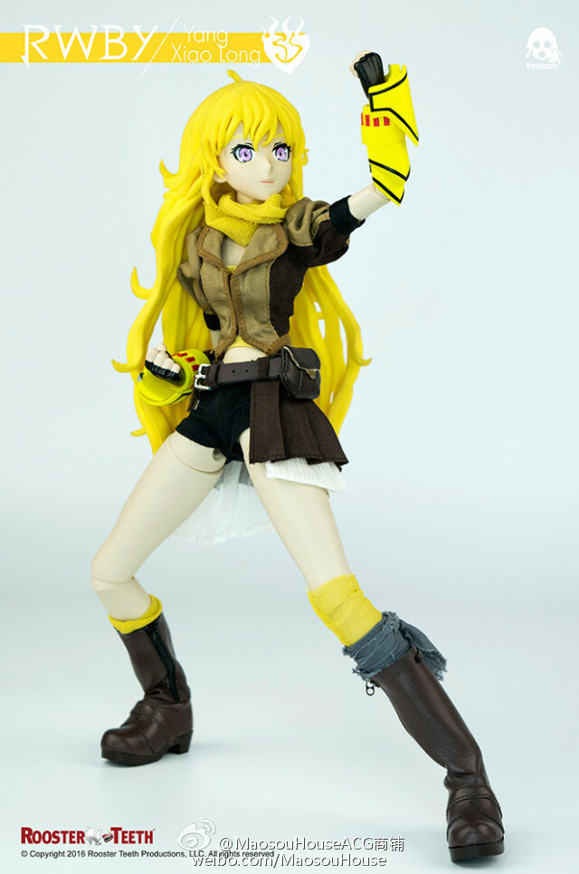 threezero RWBY Yang Xiao Long 售价为19500円+税，预计2016年9月出荷。