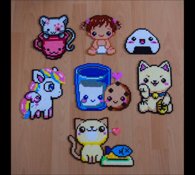 Cute Stuff perler sprites