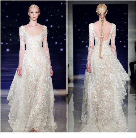 【婚纱】Reem Acra Spring 2016 婚纱系列┃夜空之中的璀璨星河