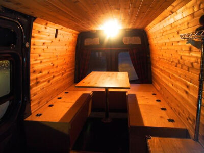 Picture of Bed, Table, and Benches for camper van - All in one!