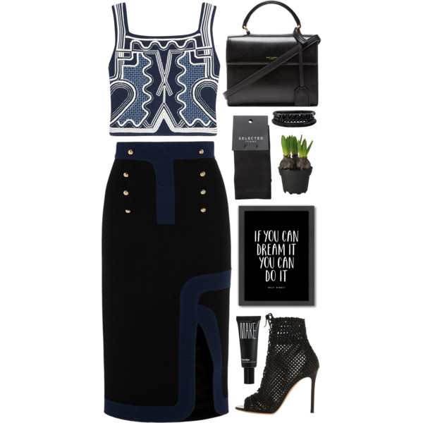 A fashion look from February 2016 featuring crop top, black skirt and black socks. Browse and shop related looks.