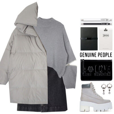 #grey #jeffreycampbell #Genuine_People #genuine_people #Sweater #sweaterweather #skirt #denimskirt #Moschino #Clutch #jacket @genuine-people Genuine People jacket-http://genuine-people.com/products/g…