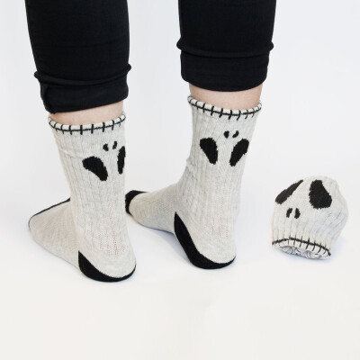 英国Suck uk 创意骷髅头图案袜子 skull socks 另类袜子 男女袜