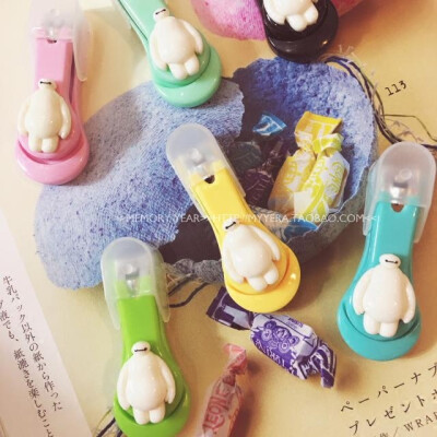 光年美物！超能陆战队大白暖男 卡通糖果色指甲刀 指甲钳 指甲剪