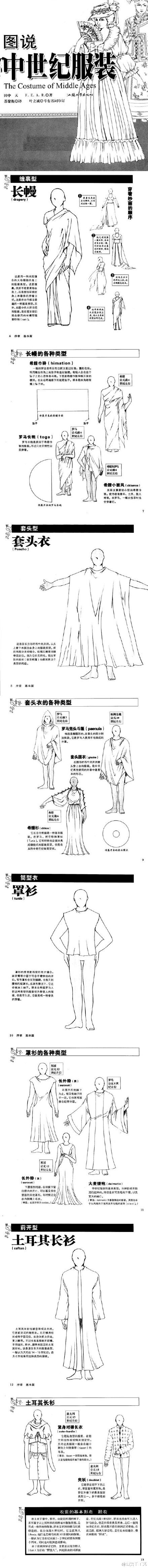 服装造型｜图说中世纪服装