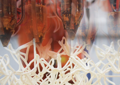 “空间曲线（saptial curves）”是一组在伦敦大学巴特雷建筑学院第四研究组实验完成的无缝3D打印作品，由manuel jiménez garcía 和 gilles retsin进行指导，curvoxels团队——hyunchul kwon, amreen kaleel, xiaolin…