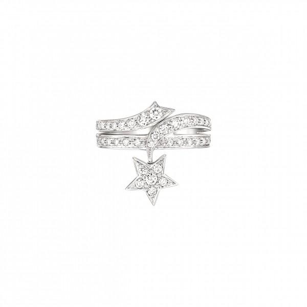 CHANEL高级珠宝 “Comete Spirale”系列戒指，白18K金镶嵌钻石