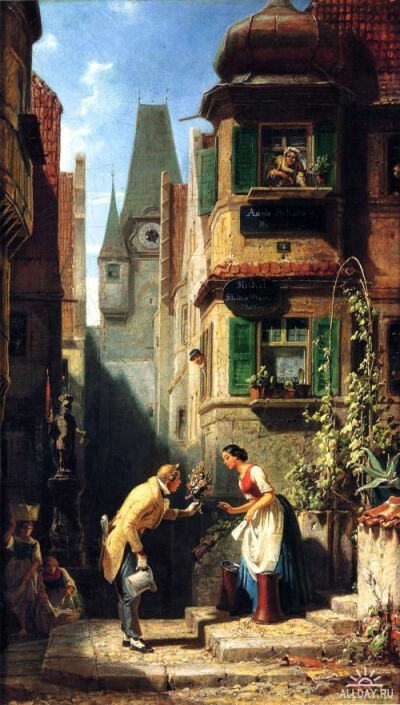 #CarlSpitzweg German painter,19th century Genre Painting,German artists,Romanticism: